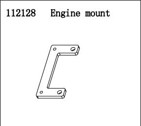 RC Radiostyrt FS Racing 1:5 Buggy Engine mount set