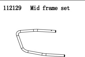 RC Radiostyrt FS Racing 1:5 Buggy Middle frame set