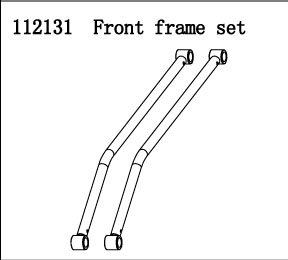 RC Radiostyrt FS Racing 1:5 Buggy Front frame set