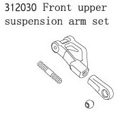 RC Radiostyrt FS Racing Front upper suspension arm set 1:8 buggy