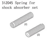 RC Radiostyrt FS Racing Spring for shock absorber set 1:8 buggy
