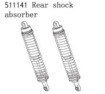 RC Radiostyrt FS Racing Rear shock absorber