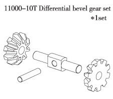 RC Radiostyrt FS - 10T Differential Bevel Gear Set