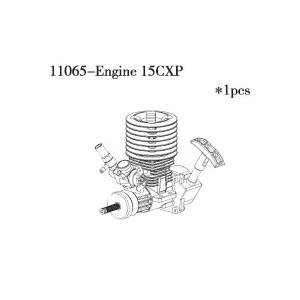 RC Radiostyrt Nitro motor - FS-Racing Engine 15CXP