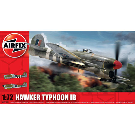 RC Radiostyrt Flygplansmodell - Airfix Hawker Typhoon Ib - 1:72