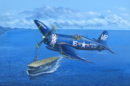 RC Radiostyrt Modellflygplan - F4U-4B Corsair - 1:48 - HobbyBoss