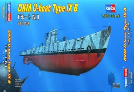 Byggsats Ubåt - DKM U-Boot type IXB - 1:700 - HobbyBoss