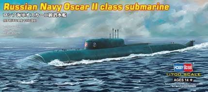 Byggsats Ubåt - Oscar II class submarine Russian navy - 1:700 - HobbyBoss