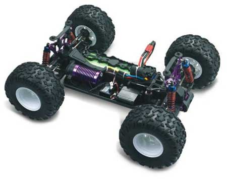 Thumbnail 711 f�r Radiostyrda bilar - 1:10 - HBX Massive X  Monster BL - Borstl&ouml;s - 2,4Ghz - RTR