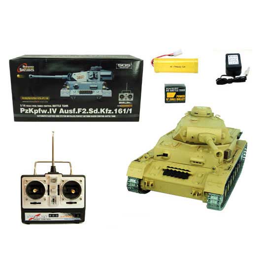 Thumbnail 711 f�r RC tank - 1:16 - Pz.Kpfw.IV Ausf.F-2 Des BATTLE+Flash - MET. - RTR