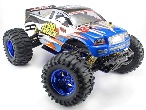 Radiostyrda bilar - 1:10 - Mad Truck 4wd - 2,4Ghz - RTR