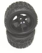 RC Radiostyrt HBX 1:16 Däck fälg monterad limmade, 2-pack -
