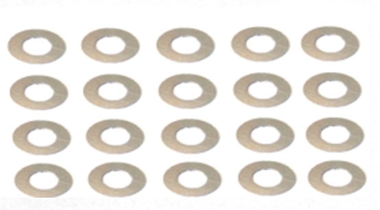 HBX 1:24 Buggy - Diff Shims 4.8 x 9.5 x 0.15mm, 20st