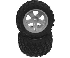 Bild p� HBX Stealth - Off road Tire Black Rim 2-pack, Glued