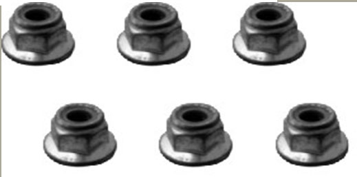 RC Radiostyrt HBX - Flange Lock Nut M4, 6st