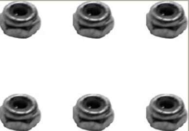 RC Radiostyrt HBX - Lock Nut M2,5, 6st