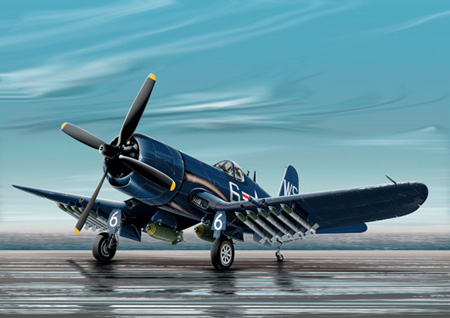 Bild p� Modellflygplan - Corsair F-4U/4B - 1:72 - Italeri