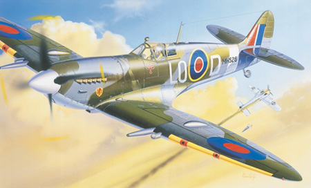 RC Radiostyrt Modellflygplan - Spitfire MK.IX - 1:72 - Italeri