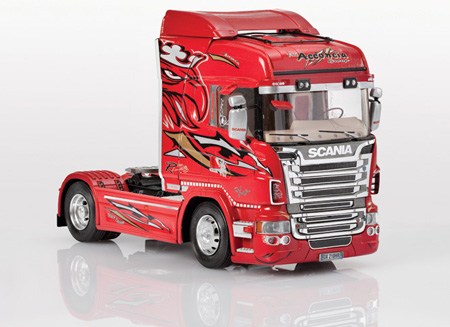 RC Radiostyrt Byggmodell Lastbil - Scania R560 Highline Red Griffin - 1:24 - Italeri