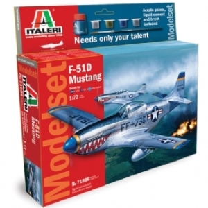 Modellflygplan - F51 D MUSTANG - Model set - 1:72 - Italeri