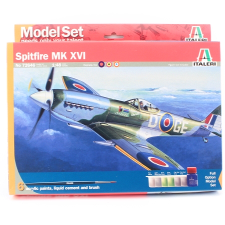 Bild p� Modellflygplan - SPITFIRE MK.XVI - Model set - 1:48 - Italeri