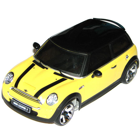 Bild p� Radiostyrda bilar - 1:28 - Iwaver 04M Mini Cooper - 4WD - 2,4Ghz - Gul - RTR