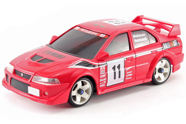 Radiostyrda bilar - 1:28 - Iwaver 04M Mitsubishi EVO - 4WD - 2,4Ghz - Röd - RTR