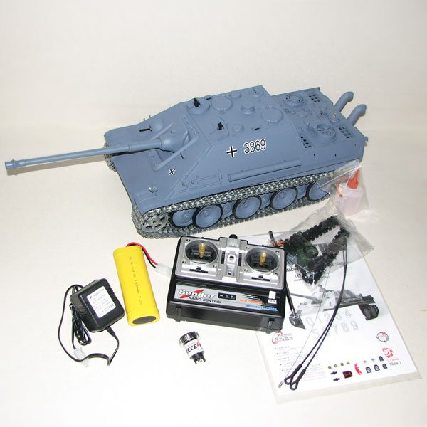 Demo - Radiostyrd stridsvagn - 1:16 - Jagdpanther - Cammo - RTR