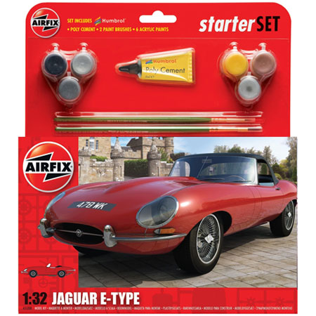 Byggmodell - Jaguar E-Type - Starter Set - 1:32