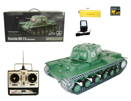 Radiostyrd stridsvagn - 1:16 - Russian KV-1 METALL Upg. - 2,4Ghz - RTR