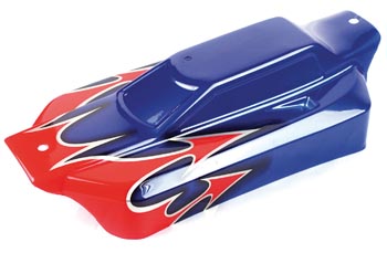 Bild p� 120945 - Body Shell Prepainted red/blue - S10 BX