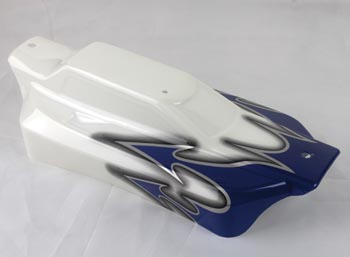 Bild p� 120967 - Body Shell Prepainted blue/white - S10 BX