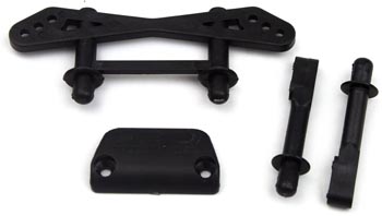 RC Radiostyrt 120982 - Body mount plastics + bumper - S10 TX