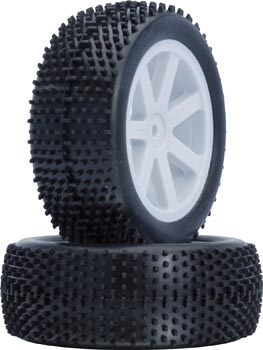 Bild p� 122002 - VTEC 1:10 pre-glued tire front - S10 BX - 2 pack