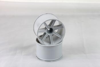 RC Radiostyrt 122009 - Spoke wheel white - S10 TX - 2 pack