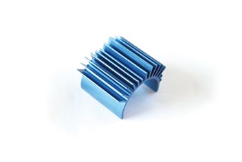 RC Radiostyrt 122508 - Aluminium Motor Heat Sink blue - S10 TC