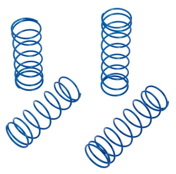 RC Radiostyrt 122517 - Shock Spring Set blue/hard - S10 BX/TX/MT - 4 pack