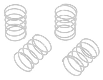 RC Radiostyrt 122518 - Shock Spring Set white/soft - S10 TC - 4 pack