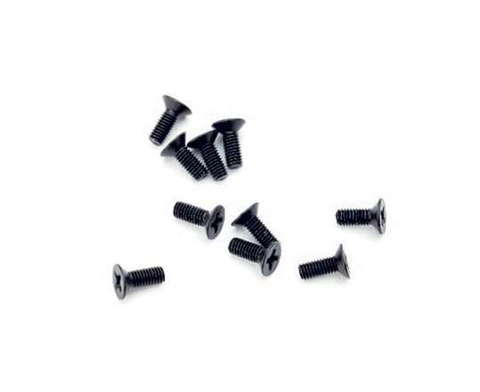 RC Radiostyrt 124057 - M3x8mm Countersunk Screw - S10 Twister - 10 pack