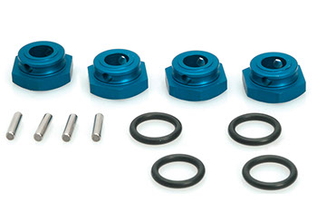 Bild p� 124621 - Aluminium Wheel-Adapter blue - S10 Twister - 4 pack