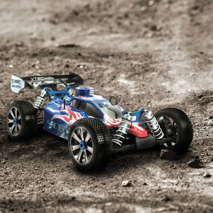 Demo - Metanol bil - 1:8 LRP S8 Rebel BX Nitro Buggy - Lim. Ed. 2,4Ghz RTR