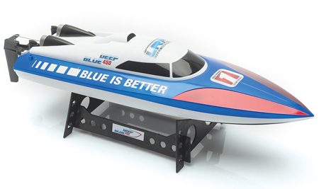 Bild p� Radiostyrda b&aring;tar - LRP Deep Blue 450 High-Speed Racing - RTR