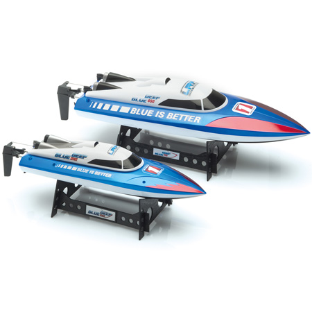 Thumbnail 734 f�r Radiostyrda b&aring;tar - LRP Deep Blue 450 High-Speed Racing - RTR