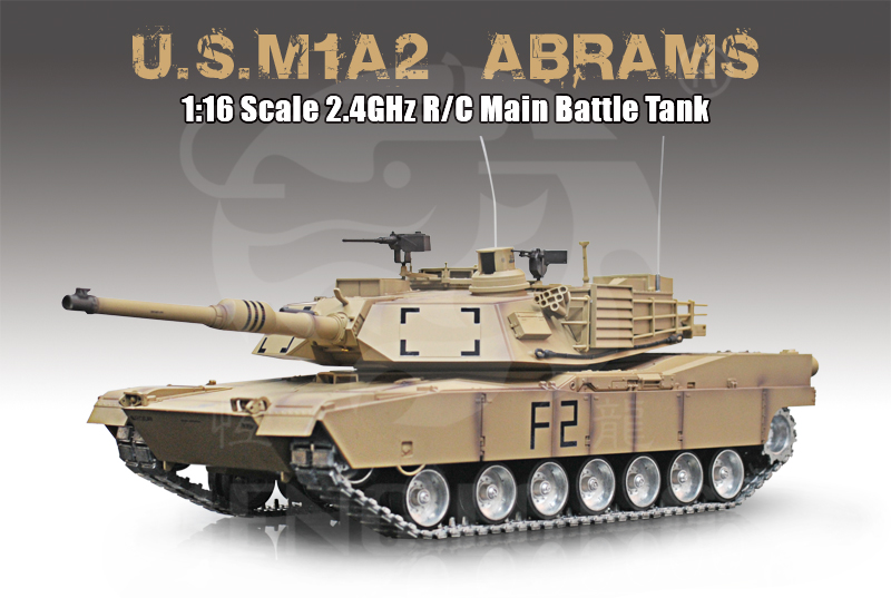 Demo - 1:16 - M1A2 Abrams Ultimate - 2,4Ghz - Met. s.airg. rök & ljud - RTR