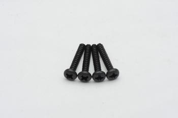 RC Radiostyrt C0100-86076 -  Rounded Head Self Tapping Screws 3*18 - 4 pack