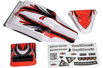 Bild p� C0400-14000 - 1:18 Desert Extreme Red bodyshell