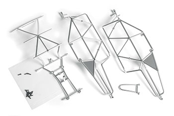 RC Radiostyrt C0400-58215 - 1:18 Chrome PLatced Spoke Roll Cage