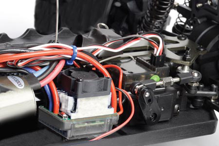 Thumbnail 730 f�r Radiostyrd bil - 1:10 - MaXam Hot Rod R10 BL - Borstl&ouml;s - 2,4Ghz - RTR
