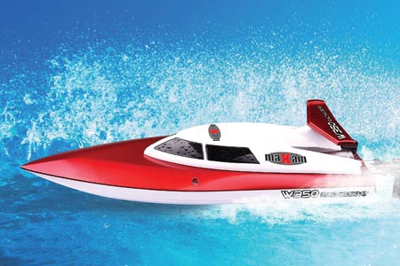Bild p� Demo 10062 - Radiostyrd b&aring;t - MaXam Racing Boat W350 - 2,4Ghz - RTR