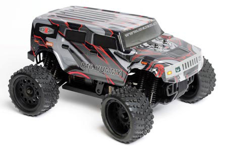 Bild p� Radiostyrda bilar - 1:16 - MaXam Hummer 4wd - R&ouml;d -RTR